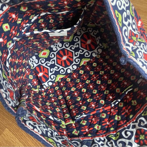 Vera Bradley Sun Valley Work Tote Laptop Purse Diaper Quilted Bag With Pockets - Picture 14 of 15